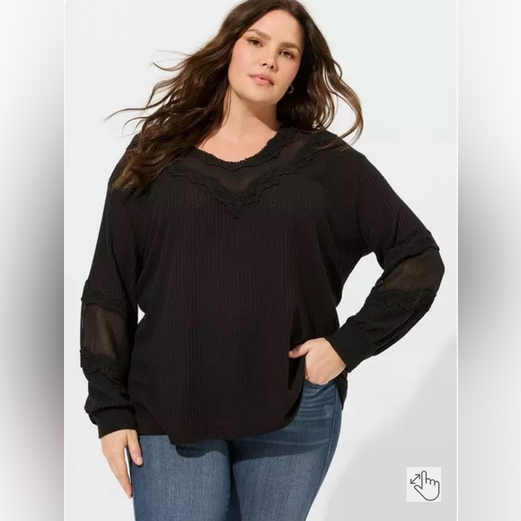 Torrid - Black oversized sweatshirt - Picture 1 of 4